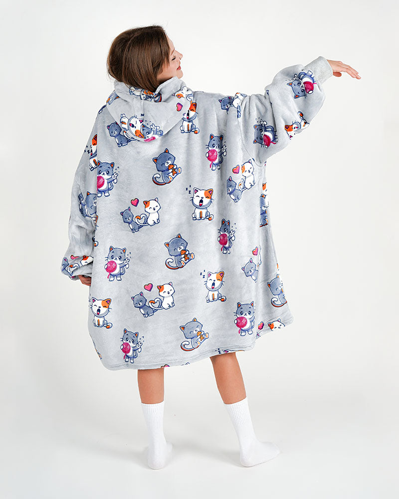 ciepła kocobluza bluza koc Bloozie kot kotki koty