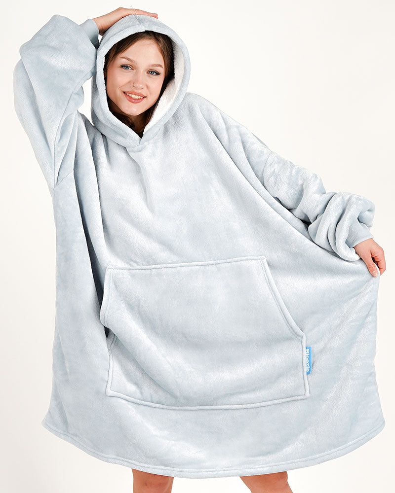 ciepła kocobluza bluza koc Bloozie szara