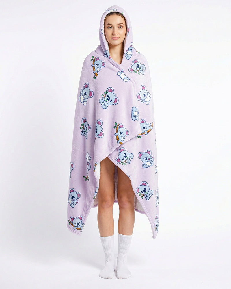 Bloozie Koc z kapturem Sherpa - Koala