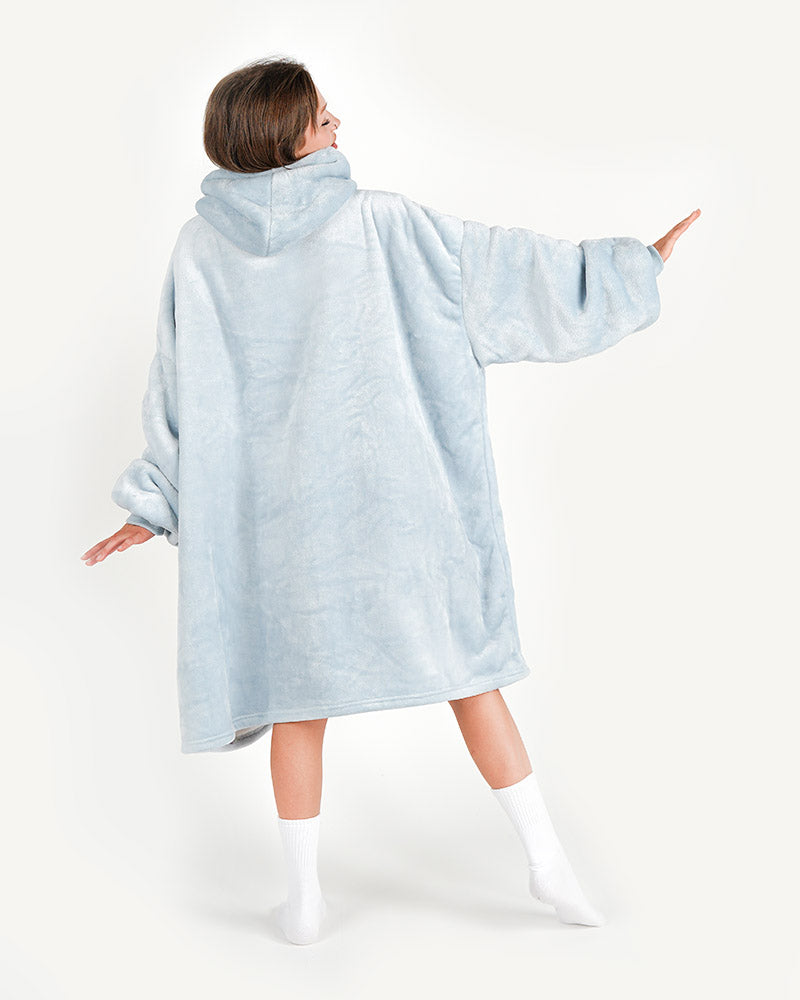 ciepła kocobluza bluza koc Bloozie szara