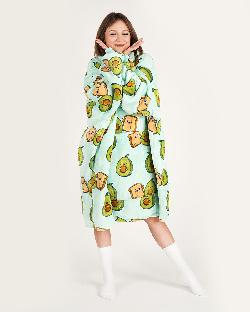 ciepła kocobluza bluza koc Bloozie awokado