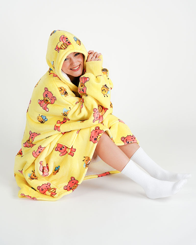 ciepła kocobluza bluza koc Bloozie pszczoła pszczoły miś 