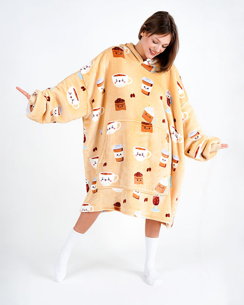 ciepła kocobluza bluza koc Bloozie kawa 